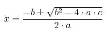 ecuación segundo grado